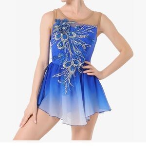 Stunning Blue Floral Mini Dress